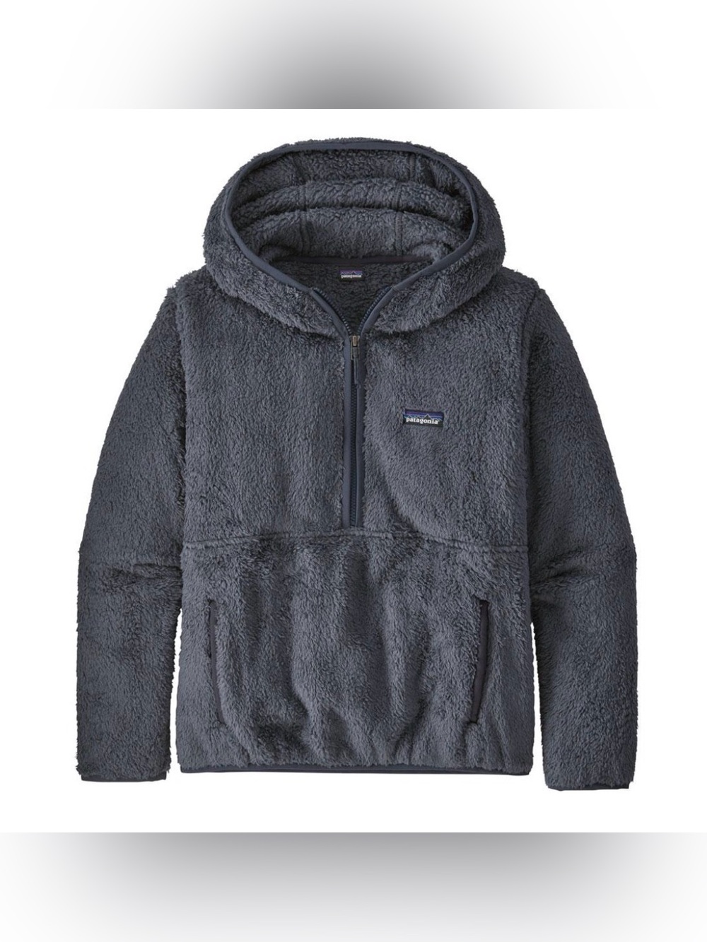 Patagonia Los Gatos Navy Sherpa Half-Zip Hoodie